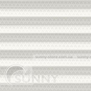 SIMFONIA DEVON White - ткань на шторы плиссе Sunny