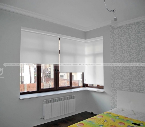 Satin White - тканевые ролеты Sunny Store - Фото 1405