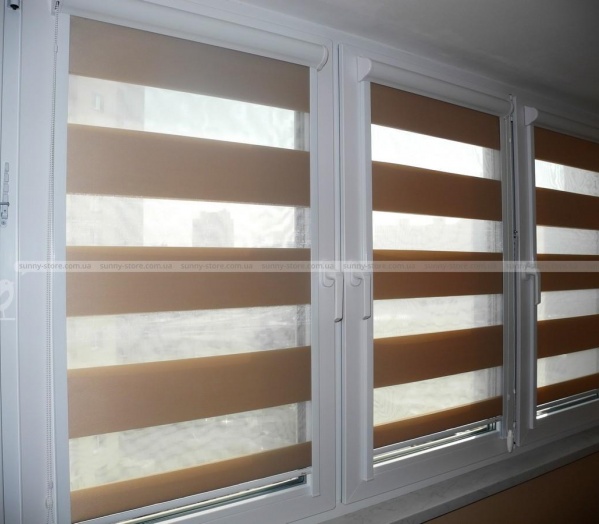 DN MEGA Brown - ролеты день ночь Sunny Store - Фото 1742