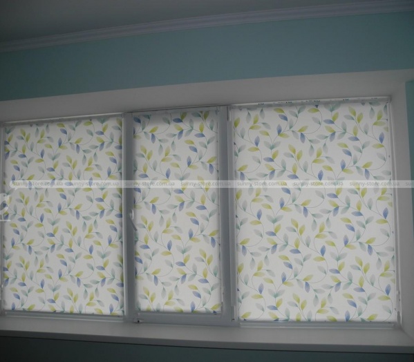 April Green - тканевые ролеты Sunny Store - Фото 2258