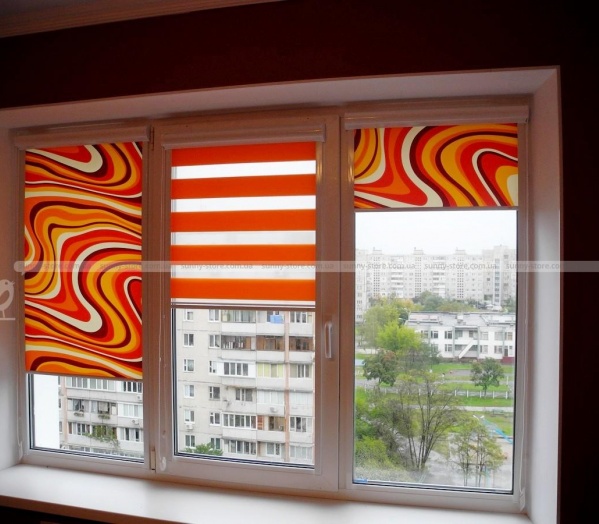 DN Color Orange - ролеты день ночь Sunny Store - Фото 586